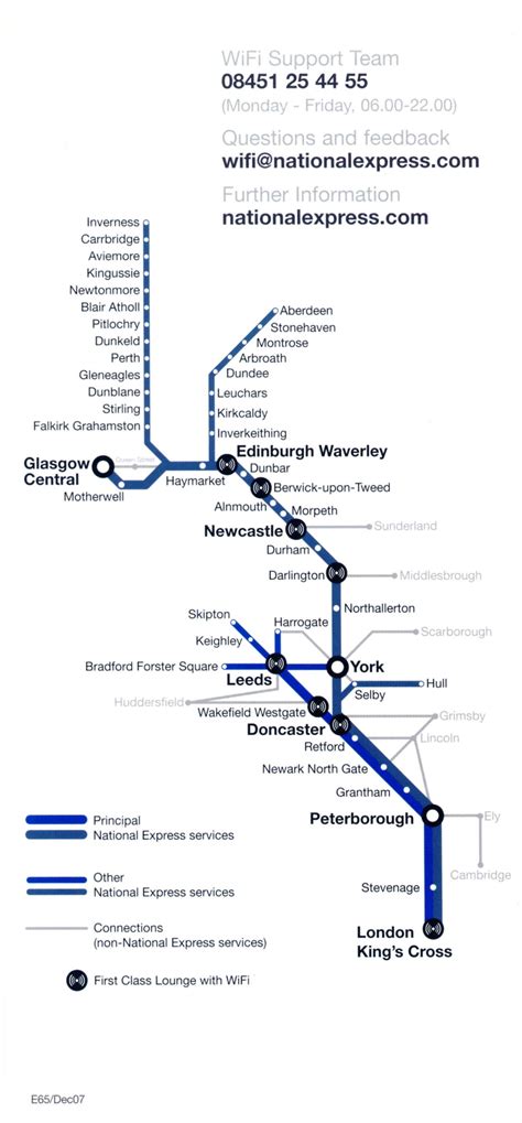 Virgin Rail Route Map Rilosit