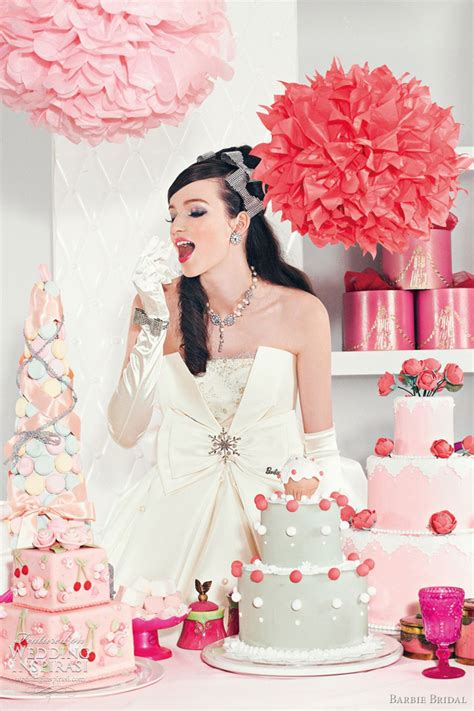 In barbie wedding dress design you can measure her body and then mark and cut the fabric accordingly. Barbie Bridal Wedding Dresses — Gowns from the Sixth ...