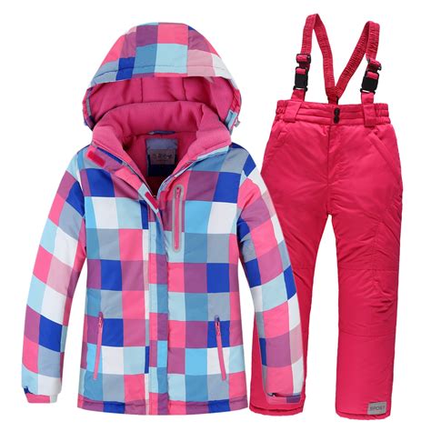 Hot Product Olekid Winter Children Ski Suit Windproof Warm Girls