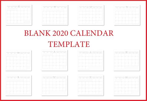 Free Printable Editable Calendar 2020 Month Calendar Printable
