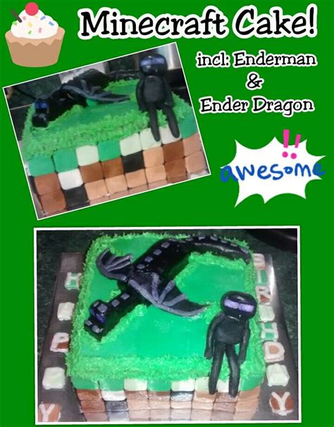 Minecraft Ender Dragon Minecraft Cake Minecraft Party Minecraft