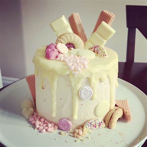 White Chocolate Drip Cake