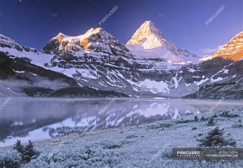 Lake Magog And Mount Assiniboine In Local Provincial Park British