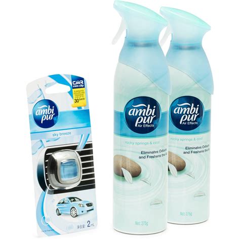 I use this in our car it last for awhile nice smell. Ambi Pur Rocky Springs Air Freshener With Car Freshener ...