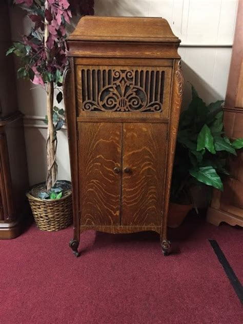 Antique Oak Victrola Cabinet