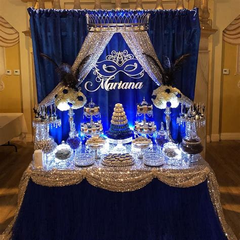 bizzie bee creations 🐝 on instagram “masquerade sweet 16 candy dessert table by b… in 2020