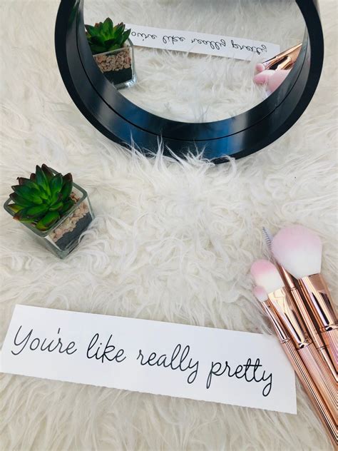 Youre Like Really Pretty Mirror Decal Self Care Daily Etsy