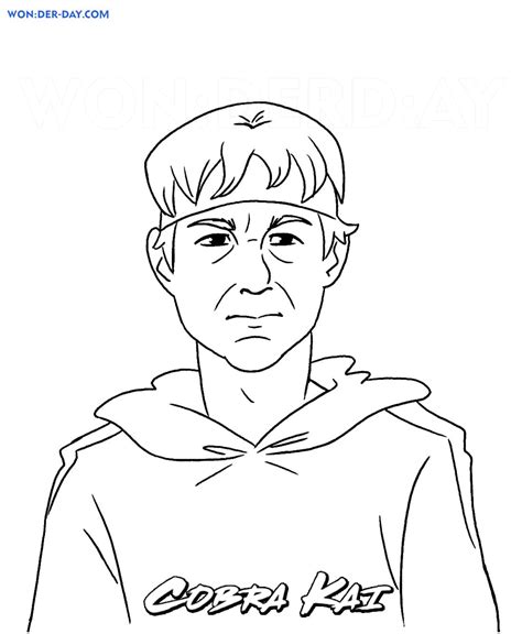 Cobra Kai Coloring Pages Printable Coloring Pages Wonder Day