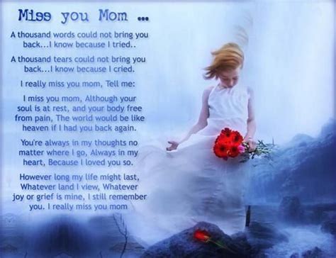 Miss You Mom Quote Pictures Photos And Images For