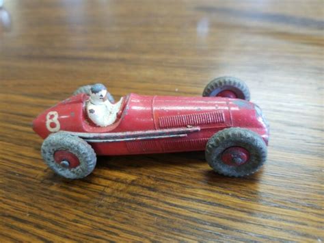 Antique Vintage Dinky Toys 232 Alfa Romeo Grand Prix Racing Car Made In