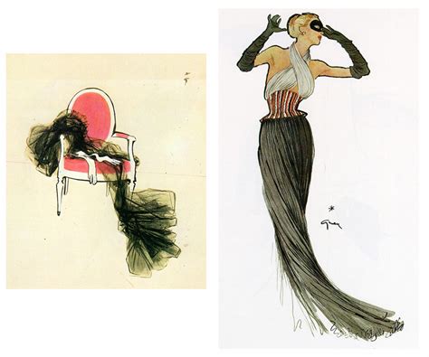 Rene Gruau Fashion Illustrations