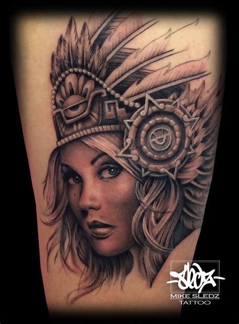 Aztec Women Tattoo Best Tattoo Ideas
