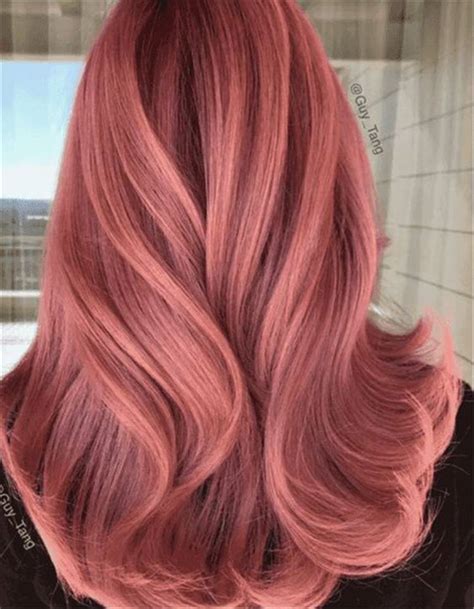 50 pretty and stunning rose gold hair color and hairstyles for your inspiration women fashion