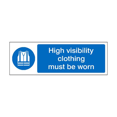 High Visibility Clothing Must Be Worn Label Safety Uk