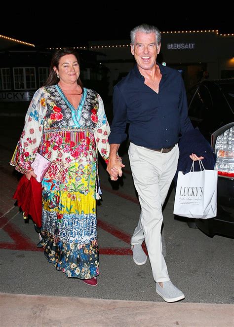 Pierce Brosnan And Wife Keely Hold Handson Double Date Night With Son 25