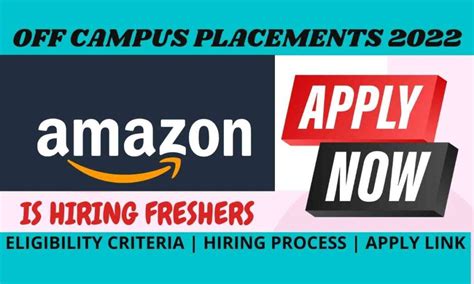 Amazon Off Campus Placement Drive 2022 For Freshers Hiring As Sde 1