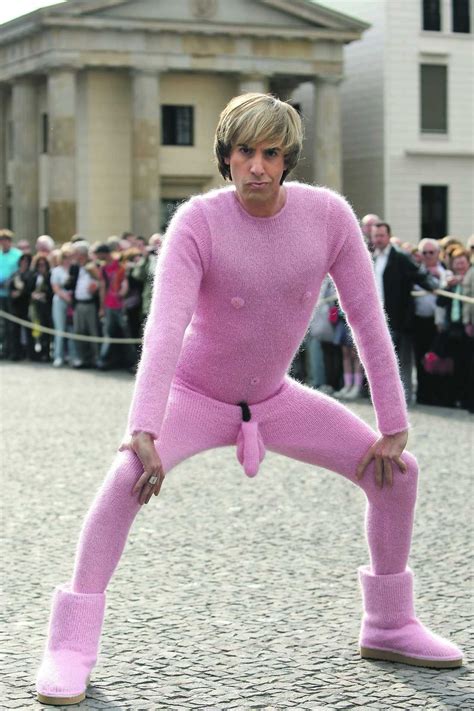 Psbattle Nsfw Sacha Baron Cohen Wearing A Pink Knitted Anatomically
