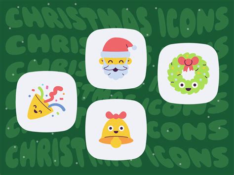 Cute Christmas Icons By Nick Kozin For Icons8 On Dribbble