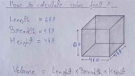 How To Calculate Cubic Feet How To Find Volume In Cubic Feet