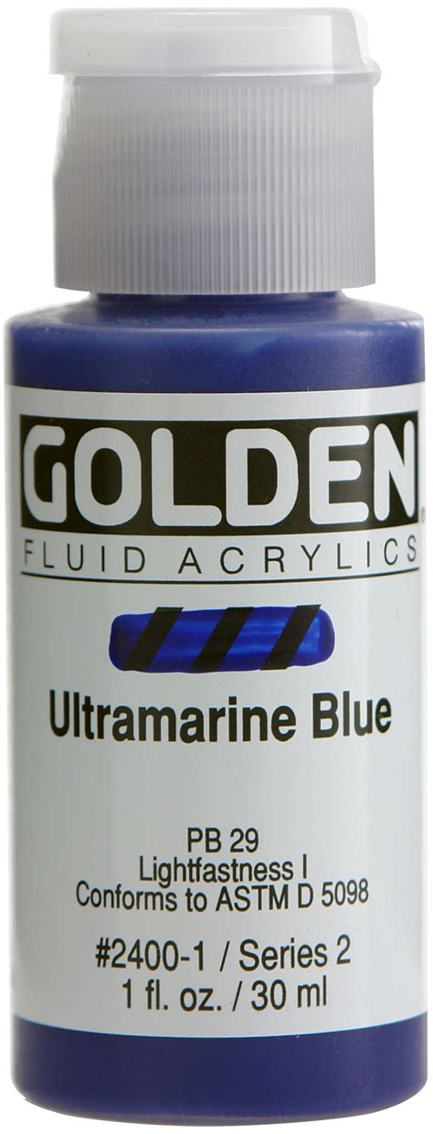 Ultramarine Blue Fluid Acrylic Paint 738797240018