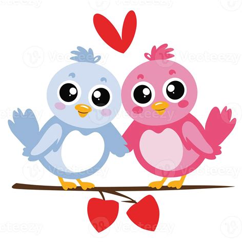 Ai Generated Two Birds In Love On A Twig On A White Background 35298378