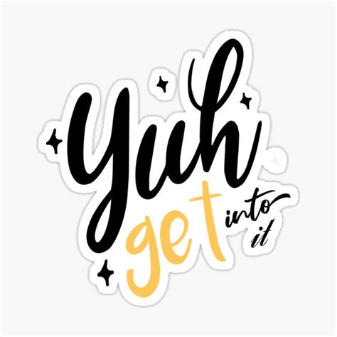 Yuh Get Into It Sticker By Medcomix Redbubble