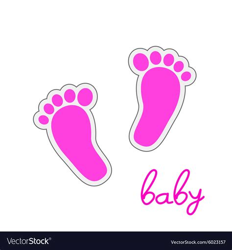 Baby Feet Pink Clip Art At Clker Vector Clip Art Online Royalty The