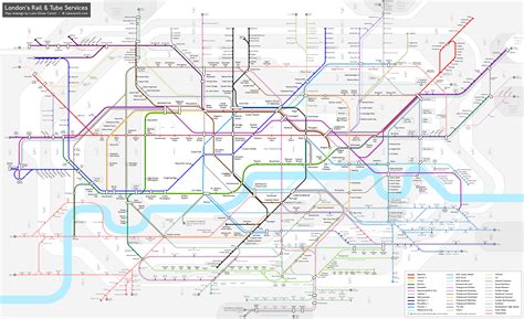 Tube And Rail Map Redesign Rlondon