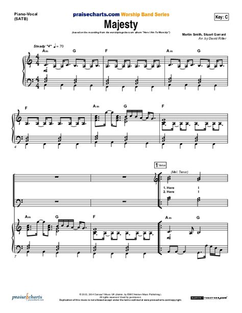 Majesty Sheet Music Pdf Delirious Praisecharts