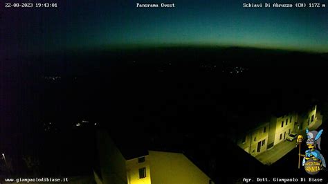 Schiavi Di Abruzzo › West Panorama Landscape Webcam Italy