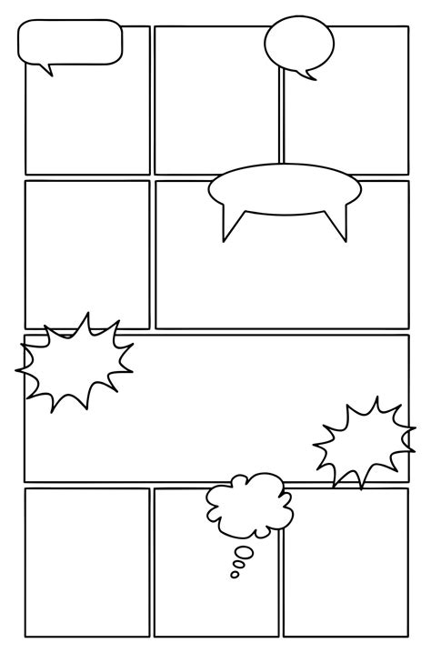 10 Best Printable Comic Book Layout Template Pdf For Free At Printablee