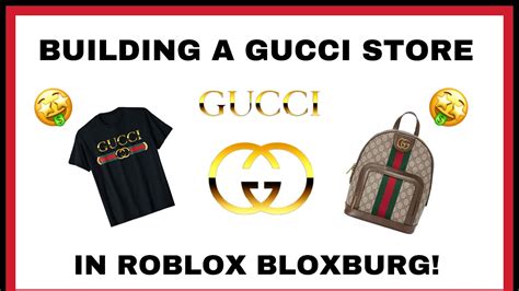 Building A Gucci Store Speed Build Roblox Bloxburg Youtube