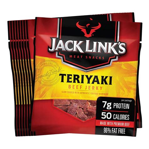 Jack Links Beef Jerky 20 Count Multipack Teriyaki 20 625 Oz Bags