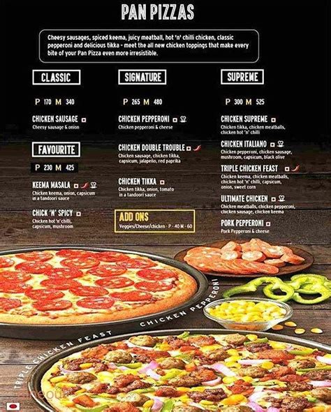 Pizza hut prices are similar to another two big pizza chains, domino's and papa john's. Menu of Pizza Hut, Shyambazar, Kolkata | Dineout