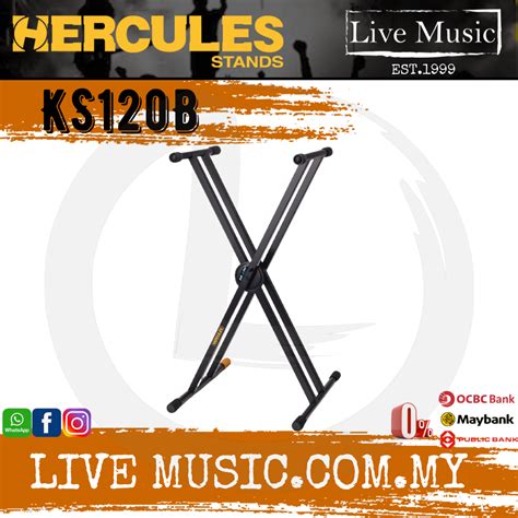Hercules Ks120b Ez Lok Double X Keyboard Stand Ks120b Lazada