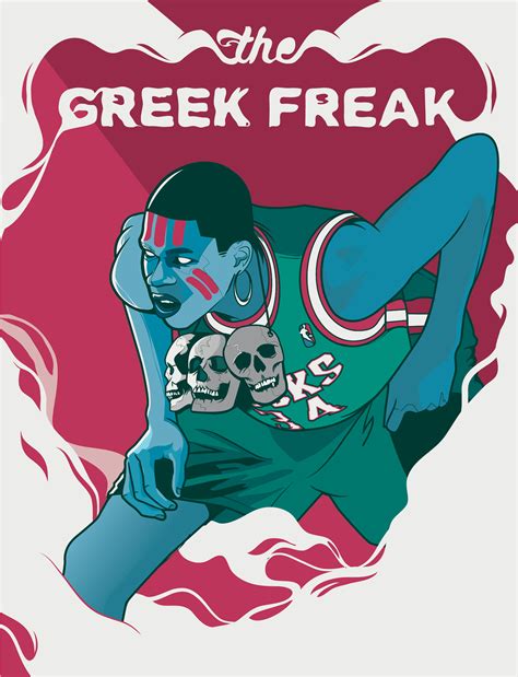 Giannis The Greek Freak Antetokounmpo Poster Art On Behance