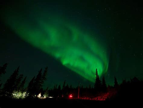 Aurora Borealis Over Anchorage Alaska Anchorage Alaska Northern