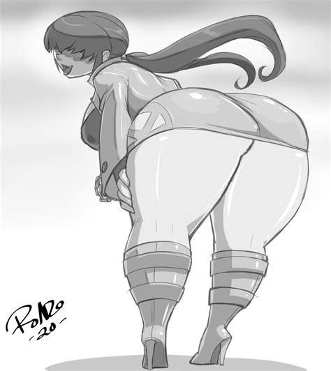 Rule 34 Ass Focus Back View Bent Over Huge Ass King Of Fighters Looking Back Ronzo Shermie