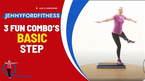 live step aerobics basic workout with 3 fun combos heart pumping cardio bursts at home