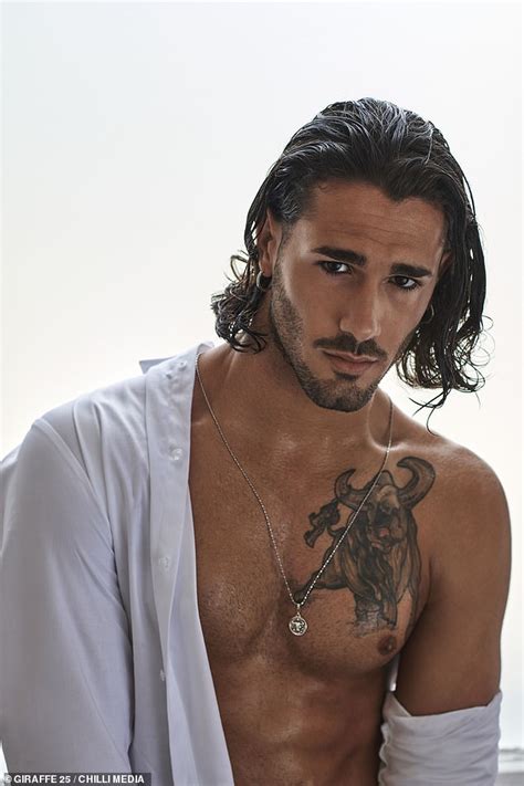 Graziano Di Prima Sends Temperatures Soaring As He Poses Shirtless Daily Mail Online