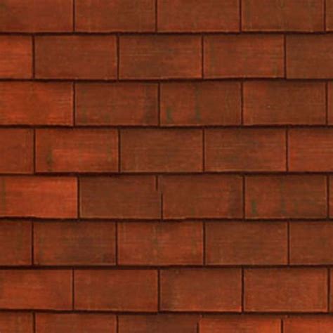 Gran Cru Flat Clay Roof Tiles Texture Seamless 03538