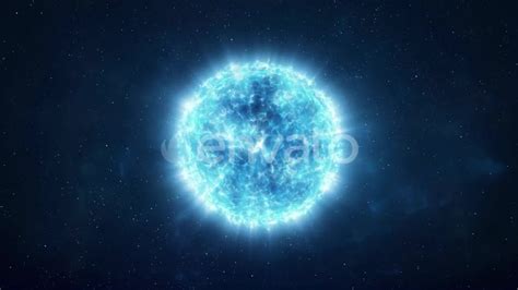 Approaching A Bright Blue Star In The Depths Of Space Videohive