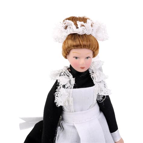 Porcelain Dollhouse Doll Miniature People Figure For 12th Dolls House