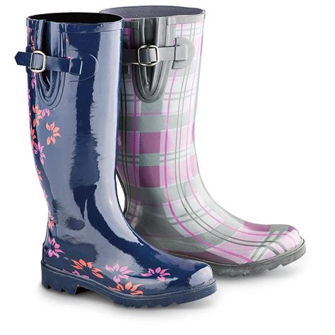 Womens Latitude® Rain Boots 184398 Rubber And Rain Boots At Sportsman