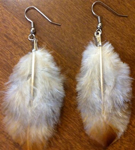 White Feather Earrings By Shinyplasticshop On Etsy 400 Great Price