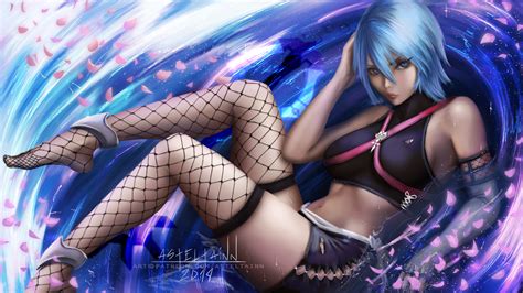 Aqua Kingdom Hearts And More Drawn By Anastasia Asteltainn Danbooru