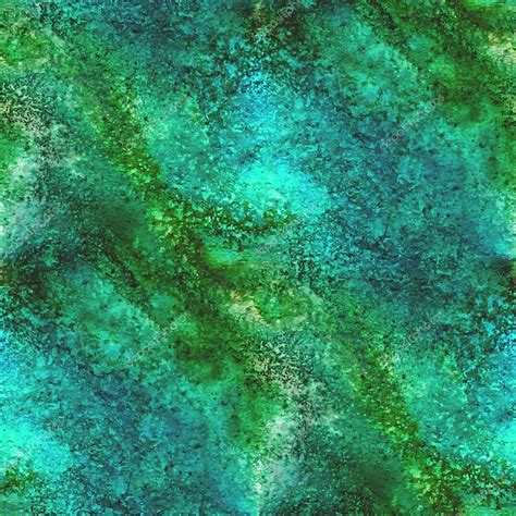 Abstract Watercolor And Blue Green Art Seamless Texture Hand Pa