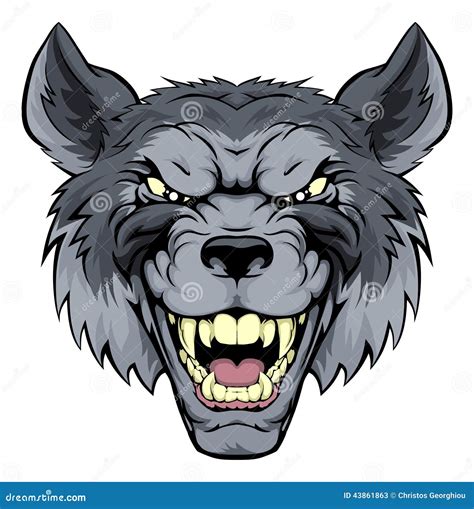 Mean Wolf Or Werewolf Vector Illustration 42778222