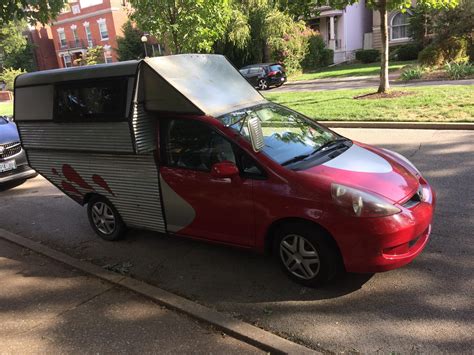 Honda Fit Camper In St Louis Rweirdwheels