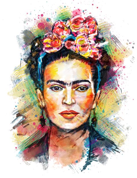 Ilustração Frida Kahlo Png